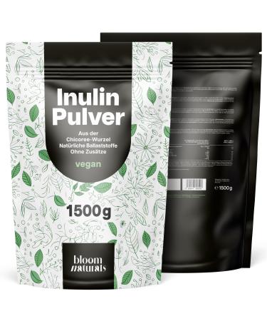 Inulin powder 1500 g (1.5 kg) - Made from chicory root - Natural source of fiber - 300-day supply