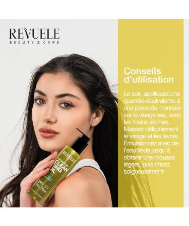 REVUELE Huile D maquillante Hydratante D maquillant Visage & Yeux avec Huiles Naturelles Peau S che Huile-en-Mousse limine Maquillage S bum et R sidus Solaires 150 ml - Buy Online on GoSupps.com