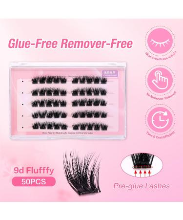 Self Adhesive Eyelashes - No Glue Needed Natural Look Reusable Waterproof Wispy Fluffy Lashes with Tweezer - Buy Online on GoSupps.com