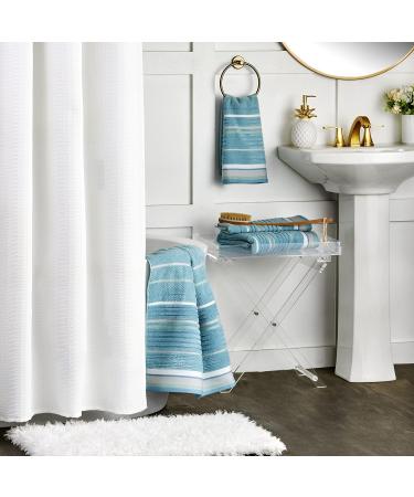 SKL Home Seabrook Stripe Hand Towel Set - Teal, 2-Piece (2 Count) - Buy Online on GoSupps.com