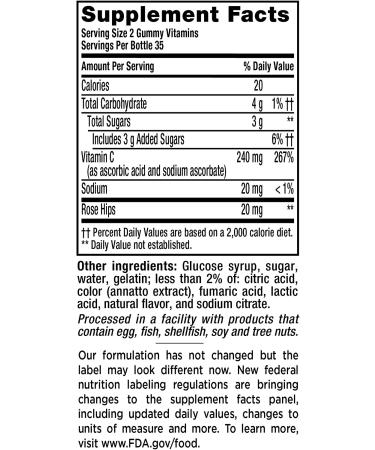 VitaFusion Power C Gummies - High Potency Vitamin C, Natural Orange Flavor (70 Count) - Buy Online on GoSupps.com