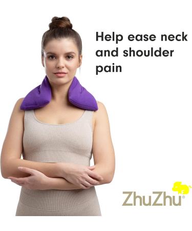 Zhu-Zhu Lavender Body Wrap Wheat Bag Microwavable Purple Fleece Microwave Heat Pad Soothing Heat Pack Hot Therapy Neck and Shoulder Pain Relief - Buy Online on GoSupps.com