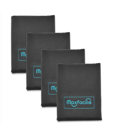 Maxfacilis 4 Pack Gun Cleaning Cloth Microfiber Cloth for Guns 12"x16" Lint Free Gun Cleaning Cloth Professional Polishing Gun Cloth Great for All Gun Firearm/Reusable Gun Cleaning Rags Gun-black