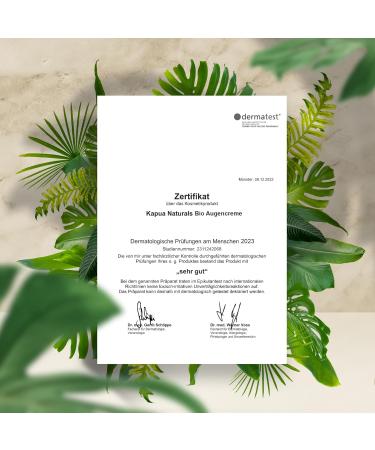 Organic Eye Cream 50ml - High-Dose 100% Vegan Anti-Aging & Dark Circle Remover - Sustainably Made in Germany - Buy Online on GoSupps.com