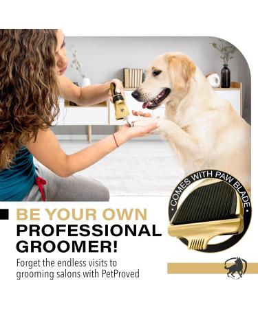 PetProved Professional Dog Grooming Kit - Cordless Silent Clippers for Thick Coat Dogs - Buy Online on GoSupps.com