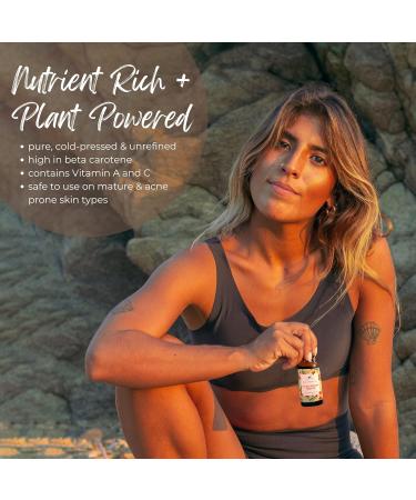 Buy Pure Sea Buckthorn Oil - Natural Cold Pressed Moisturizer for Face Skin Hair & Nails | Anti-Aging Reduces Inflammation Acne Scars - 1 oz - Buy Online on GoSupps.com