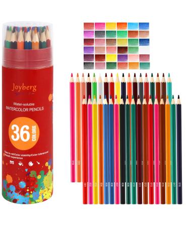 36-Color Watercolor Pencils, Water Color Pencils Set, Artist Drawing Pencils,  Colored Pencils for Adult Coloring
