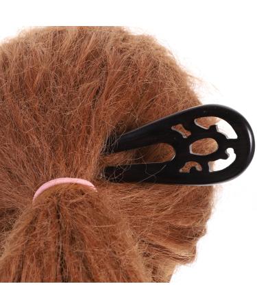 Natural Ebony Hairpin - Hollow Out Wooden Hair Accessories for Women | Shop Internationally - Buy Online on GoSupps.com