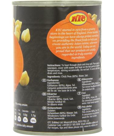 KTC Chick Peas in Salted Water 400g - Buy Online on GoSupps.com
