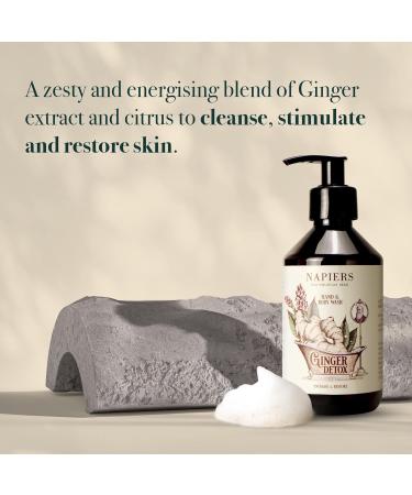Napiers Ginger Detox Natural Body Wash with Citrus Extracts | Stimulate and Restore Skin - 300ML - Buy Online on GoSupps.com