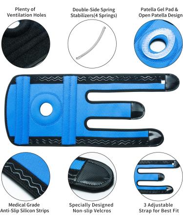 ABYON XX-Large Knee Brace for Meniscus Tear & Joint Pain Relief - Adjustable Plus Size Knee Support with Side Stabilizers & Gel Pad - Fast Recovery for Arthritis - Men & Women - Buy Online on GoSupps.com