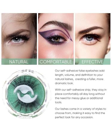 Shop Waterproof False Lashes | Self-Adhesive Fake Eyelashes for Women - Natural Look Reusable No Glue Needed - 3 Pairs - Buy Online on GoSupps.com