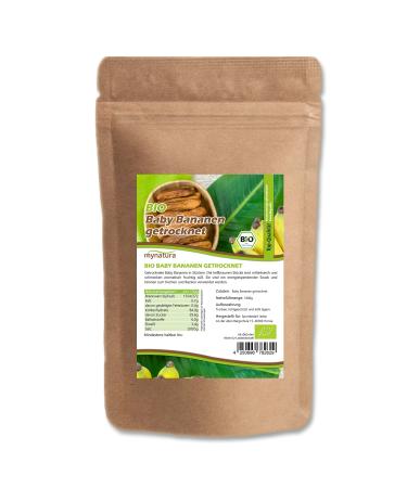 Jeske Sports Supplies Mynatura Organic mini bananas dried baby bananas snack dried fruits muesli minerals in bag 3000 g