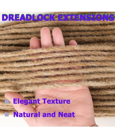 Leeven 24 Inch Ombre Blonde Dreadlock Extension - Handmade Synthetic Thin Dreads Hair Extensions (40 Strands) for Women - Buy Online on GoSupps.com