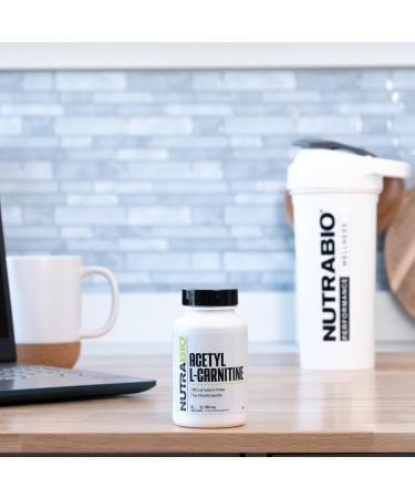 NutraBio Acetyl L-Carnitine 500mg - Boost Energy & Metabolism 90 Capsules - Premium Health Supplement - Buy Online on GoSupps.com