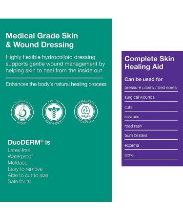 DuoDERM Signal Hydrocolloid 4x4 Inch Dressing for Light to Moderate Wounds - Beige - 5 Count Box - Buy Online on GoSupps.com