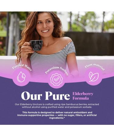 Amazing Botanicals Elderberry Extract 100X Strength Tincture - Sambucus Elderberry Immune Support & Wellness Supplement* | Organic Elderberry Syrup Extract - Non-GMO, Vegan, Sugar Free - (64 Fl Oz) - Buy Online on GoSupps.com