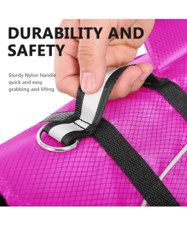 Queenmore Dogs Life Jacket | Ripstop Swimming Vest for Small & Medium Dogs | Lifeguard with Handle | Kayak & Water Safety (Fuchsia S) - Buy Online on GoSupps.com