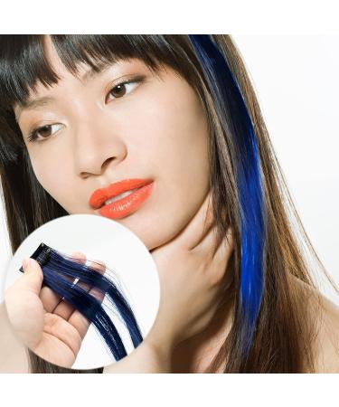 Buy Szxmdkh 15-Piece Colored Clip-In Hair Extensions | 53.3cm Rainbow Highlights | Heat-Resistant Synthetic Hair Accessories for Women Girls & Children - Buy Online on GoSupps.com