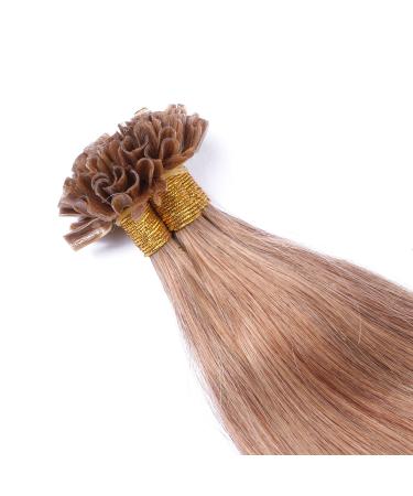 High-Quality Keratin Bonding Hair Extensions #12 Light Brown 70cm - 50 Strands 1g 100% Remy Real Hair U-Tip by Novon Hair Extensions - Buy Online on GoSupps.com