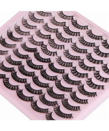 Ruairie D Curl Russian False Eyelashes Wholesale - 30 Pairs, 6 Styles | Natural Fluffy Fake Lashes for Volume and Curly Look - Buy Online on GoSupps.com