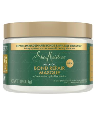 SheaMoisture Bond Repair Masque Amla Oil to Strengthen and Moisturize Hair with Restorative HydroPlex Infusion 11 oz Conditioner