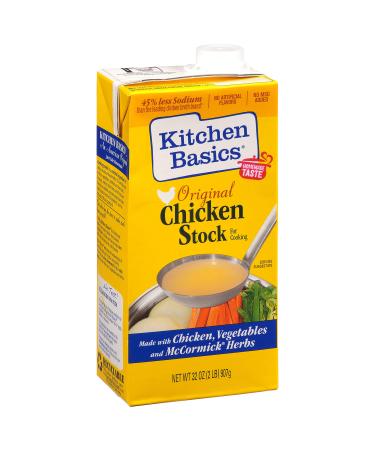 Kitchen Basics Original Chicken Stock, 32 fl oz 2 Pound (Pack of 1)