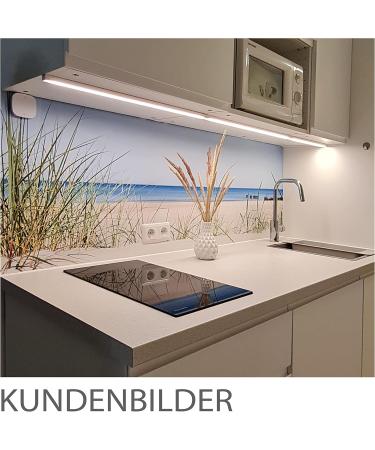 Premium Dune View Kitchen Back Wall Stickers - Self-Adhesive Glass Look - 60x280cm | Durable Hard PET Material - Buy Online on GoSupps.com
