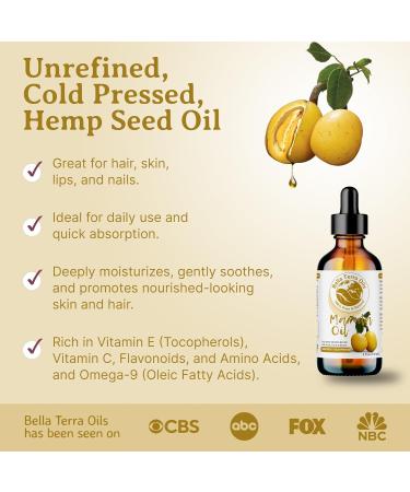 Bella Terra Oils - Marula Face Oil 4oz - The Touch of Nature's Purest Packed with Vitamin B & Vitamin A A Glow-Boosting Sensation 4 Fl Oz (Pack of 1) - Buy Online on GoSupps.com