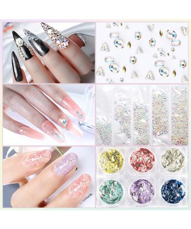 Gel Nail Polish Kit with 80W U V Light - Professional 10 Colors Set with Top/Base Coat, Rhinestones & Tools - DIY Salon Quality Manicure - VC0201 - Buy Online on GoSupps.com