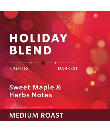 Starbucks Holiday Blend Ground Coffee, 17 oz Bag, Medium Roast 100% Arabica - Limited Edition - Buy Online on GoSupps.com