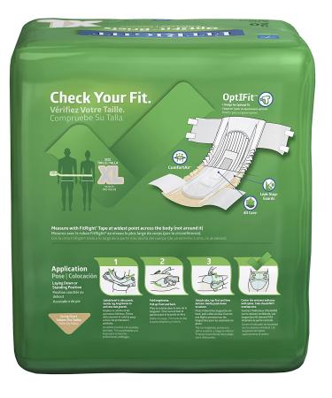 FitRight Ultra Adult Diapers - Disposable Incontinence Briefs, Heavy Absorbency, X-Large & XX-Large - Case of 80 - Buy Online on GoSupps.com