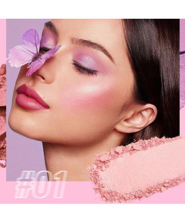 Palette de Fards Paupi res - Maquillage Palette Paupi res Blush Highlighter - Effets Satin s et Mats Cosm tiques Doux Beaut pour Soir e et Voyages # 01 - Buy Online on GoSupps.com