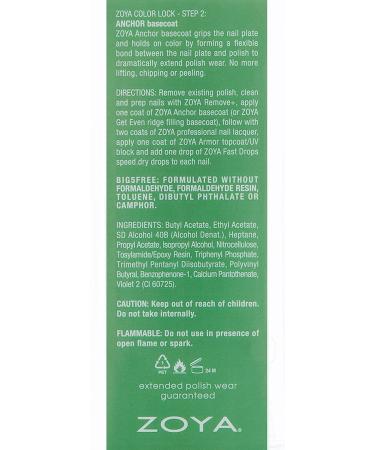 ZOYA Anchor Base Coat 0.5 Fl Oz - Nail Strengthener and Smoothing Primer - Buy Online on GoSupps.com