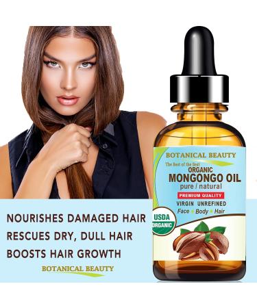Botanical Beauty Organic MONGONGO OIL Manketti Seed Oil 100% Pure Natural Virgin Unrefined Cold-Pressed Carrier Oil for Face Skin Body Hair Lip Nails Rich in Vitamin E (0.5 Fl Oz 15 ml) - Buy Online on GoSupps.com