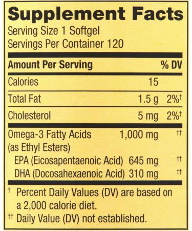 Omega-3 from Fish Oil Heart General & Brain Health Dietary Supplement Softgels 1000 mg 120 Count Bundle with Luall's 45 Diabetes Decoded - Buy Online on GoSupps.com