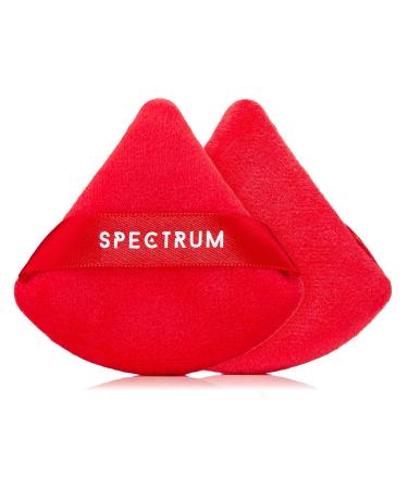 Brush Club Makeup Puffs - Soft Velour Triangle Powder Puff & Marble Rubycell Blender | Set & Bake | 2 Red & Pink Puffs - Buy Online on GoSupps.com