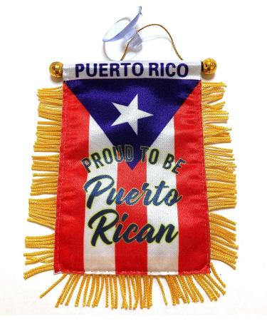 Puerto Rico Car Flag Decals - Quality Mini Window Banners for Boricua PR Accessory - Buy Online on GoSupps.com