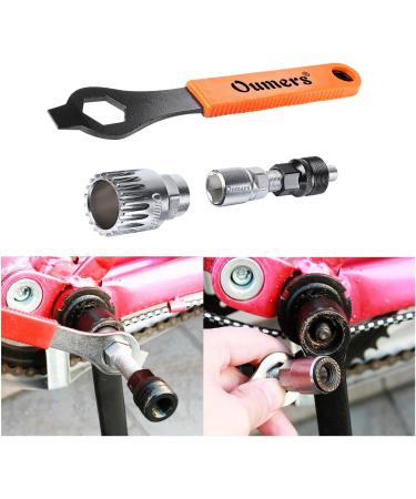 Oumers Bike Crank Extractor & Bottom Bracket Remover Kit with 16mm Spanner - Professional Bicycle Repair Tool - Buy Online on GoSupps.com