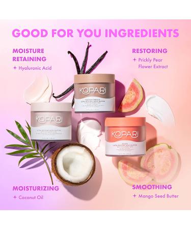Kopari Ultra Restore Body Butter with Hyaluronic Acid & Vitamin B5 | Long-Lasting Hydration Body Lotion | Vegan & Cruelty-Free | 7.7 oz - Buy Online on GoSupps.com