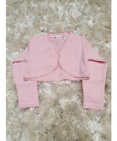 Baby Knitted Cotton Cardigan - Cozy Long Sleeve Bolero Shrug for Boys and Girls | Kids Clothing 6 Years - Dusty Pink - Buy Online on GoSupps.com