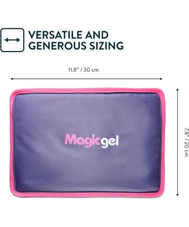 Magic Gel Premium Ice Pack - Reusable Gel (11.8 x 7.8) for Pain Relief & Swelling - Cold Compress for Injuries - Flexible & Foldable - 1 Count - Buy Online on GoSupps.com