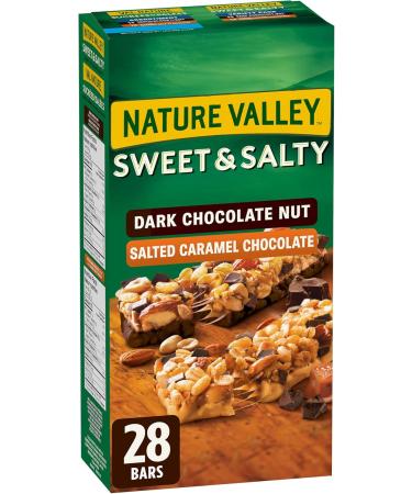 Nature Valley Sweet & Salty Granola Bars Variety Pack & Sweet & Salty Dark Chocolate Nut Granola Bars 15 Count - Buy Online on GoSupps.com