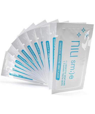 Niusmile Finger Teeth Wipes | Disposable Oral Brush Ups 24 Count Pack | Latex Free Mint Flavor - Buy Online on GoSupps.com