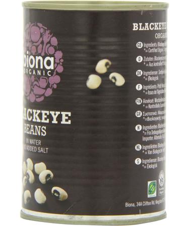 Biona Organic Blackeye Beans in Water 400g Package may vary (Pack of 2) - Buy Online on GoSupps.com