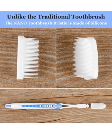 Newday Nano Toothbrushes - Soft Bristle Silicone Travel Set for Sensitive Teeth & Gums | Individually Wrapped | 3 Box Multi-Color - Buy Online on GoSupps.com