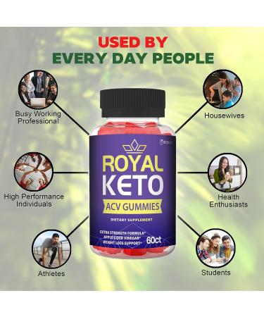 GREENVIFY Royal Keto ACV Gummies - Shark Keto Approved 1 Extra Strength Formula for Weight Loss & Detox (60 Gummies) - Buy Online on GoSupps.com