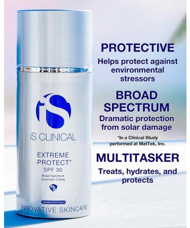 iS CLINICAL Extreme Protect SPF 30 Sunscreen Moisturizer - Hydrating Treatment with SPF - Buy Online on GoSupps.com