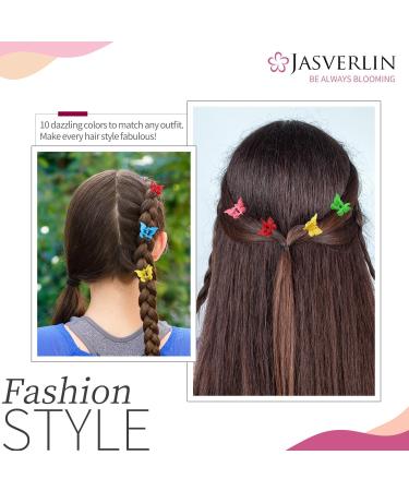 JASVERLIN Colorful Mini Butterfly Hair Clips - 50 pcs Bulk Set, Y2K 90s Cute Claw Hair Accessories for Women, Girls, Kids - No Slip, Thin Thick Curly Hair - 5 Assorted Colors (Basic Color) - Buy Online on GoSupps.com