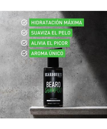 Beardburys 2 in 1 Beard Shampoo for Men | Face Wash & Beard Soap for Protected Skin & Soft Beard Sulphate & Paraben Free Vegan Mystical Scent 150ml - Buy Online on GoSupps.com